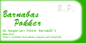 barnabas pokker business card